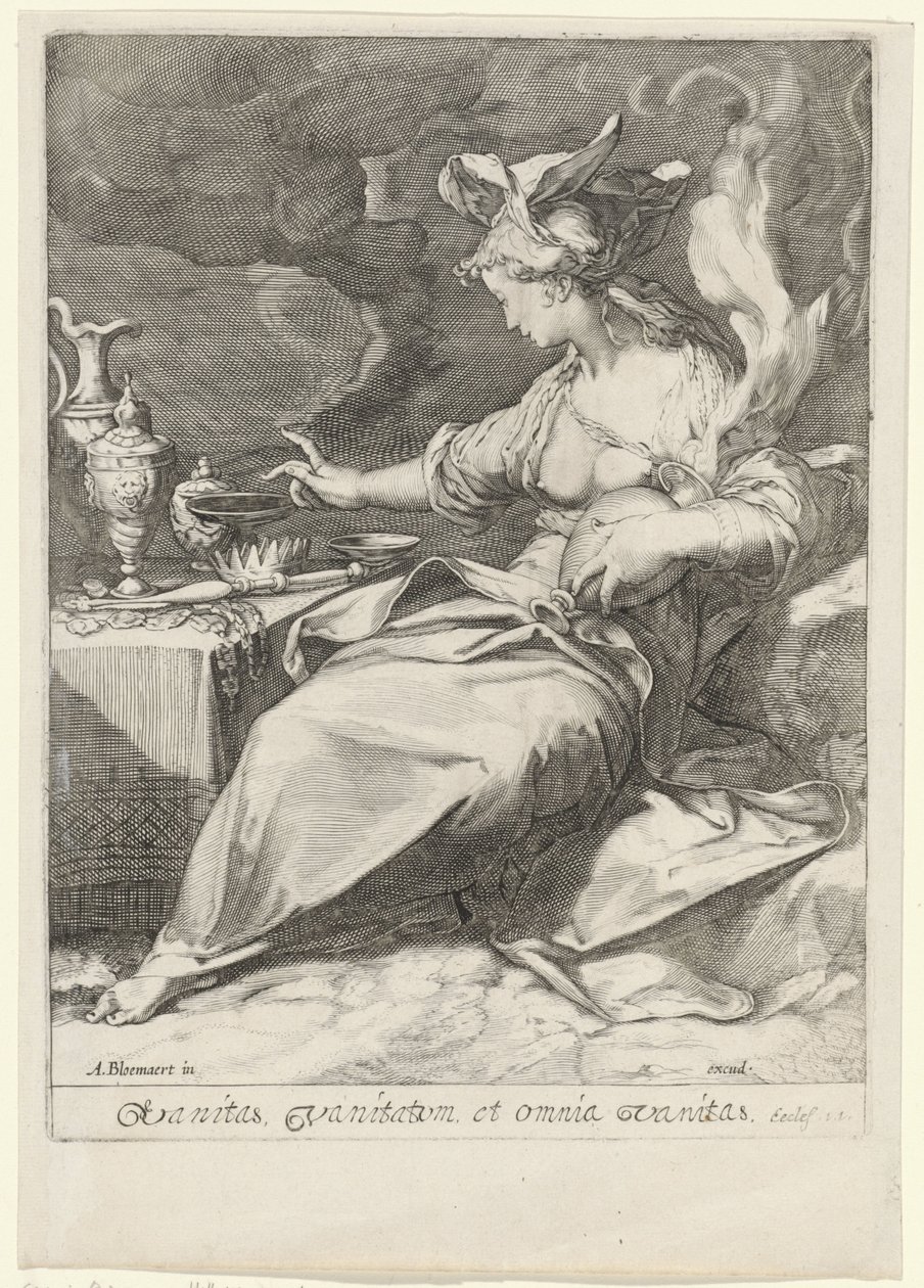 Allegorie auf die Vergänglichkeit (Vanitas) von Jan Saenredam
