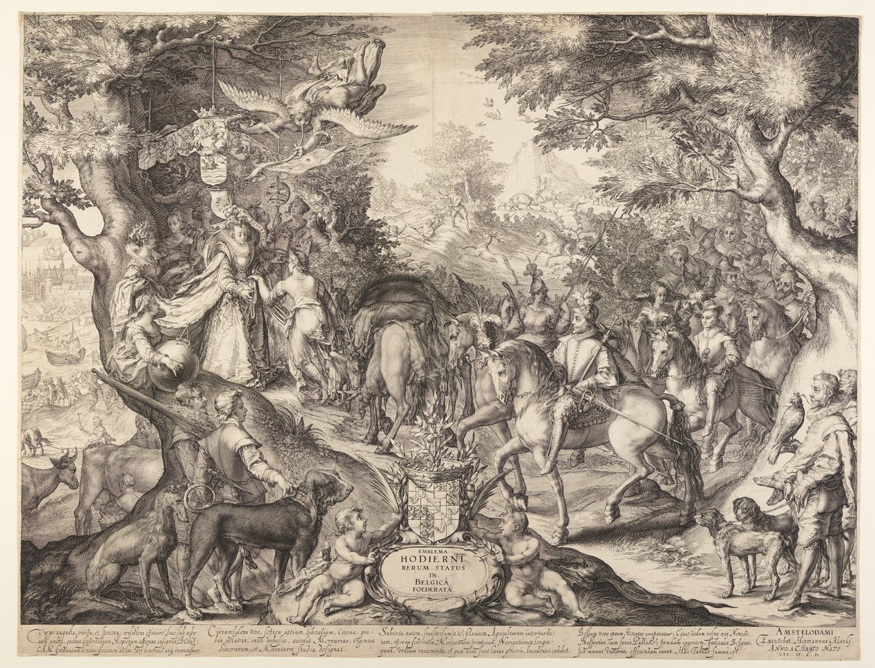 Allegorie des blühenden Zustands der Vereinigten Provinzen von Jan Saenredam