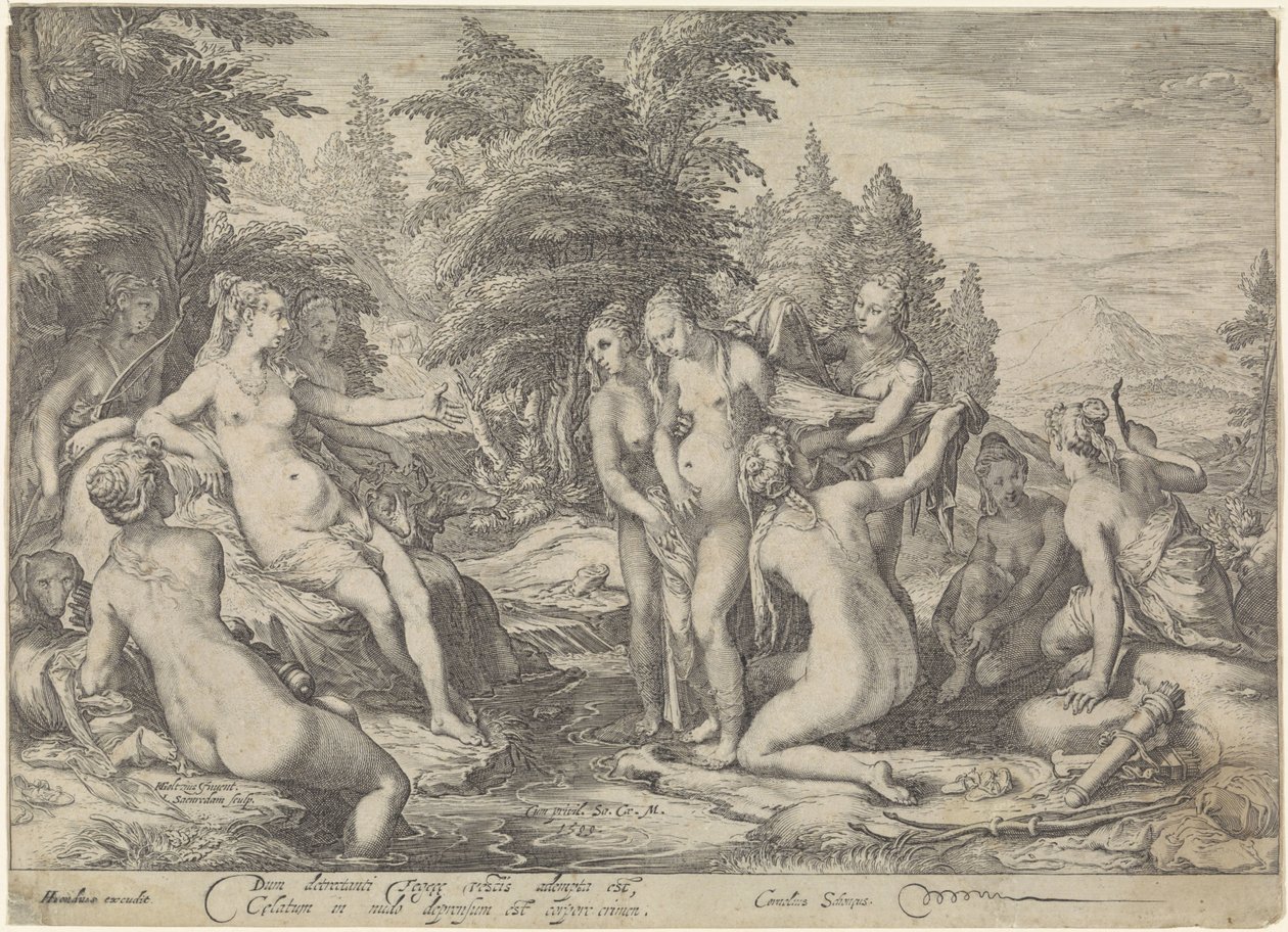 Diana entdeckt die Schwangerschaft von Callisto von Jan Saenredam