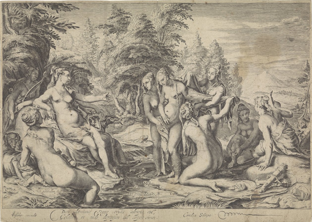 Diana entdeckt die Schwangerschaft von Callisto von Jan Saenredam