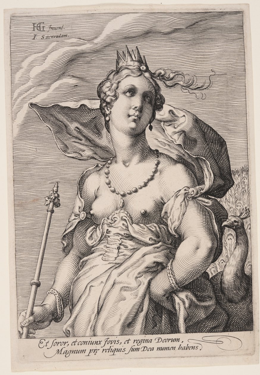 Juno, aus Drei Göttinnen von Jan Saenredam