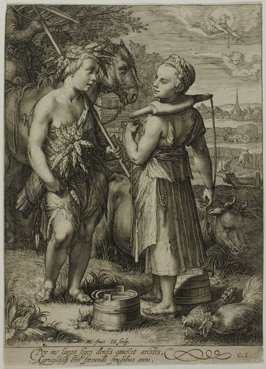 Sommer, aus Die vier Jahreszeiten von Jan Saenredam