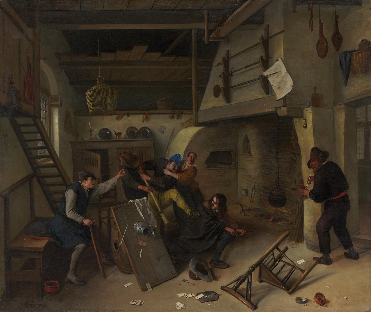Schlägerei in einer Schenke von Jan Steen