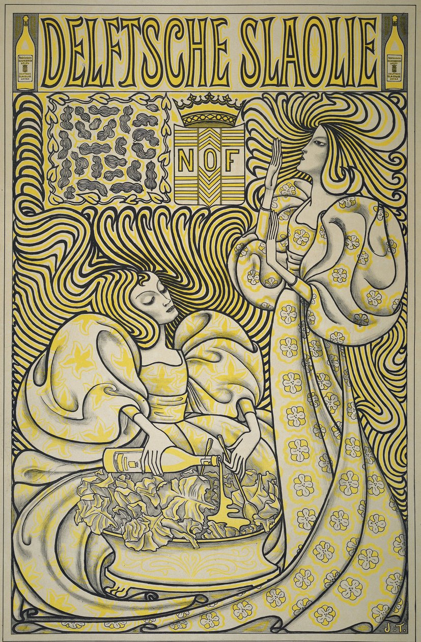 Plakat für Delfter Salatöl, 1894 von Jan Toorop