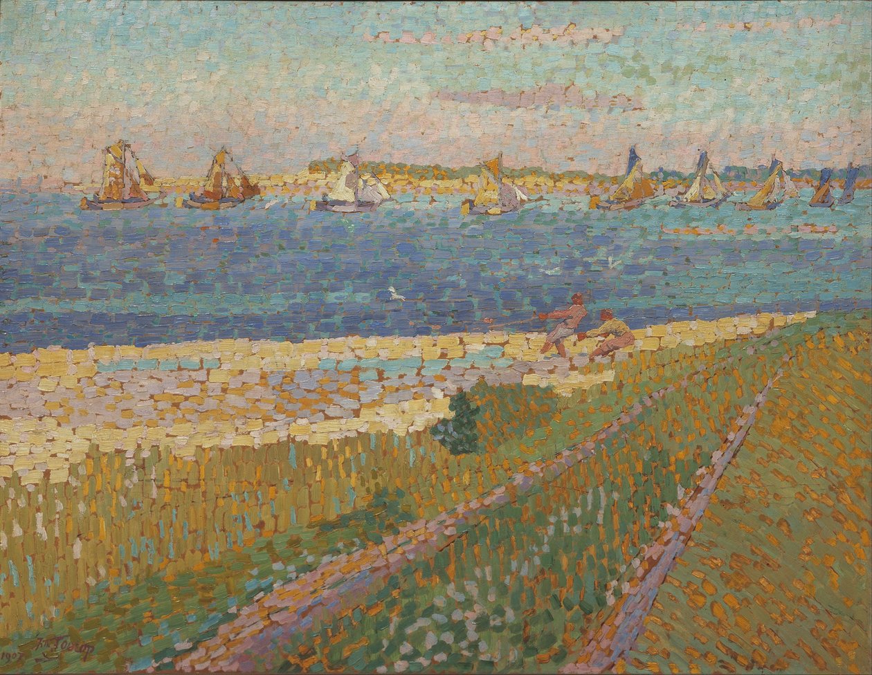 Die Schelde bei Veere, 1907 von Jan Toorop