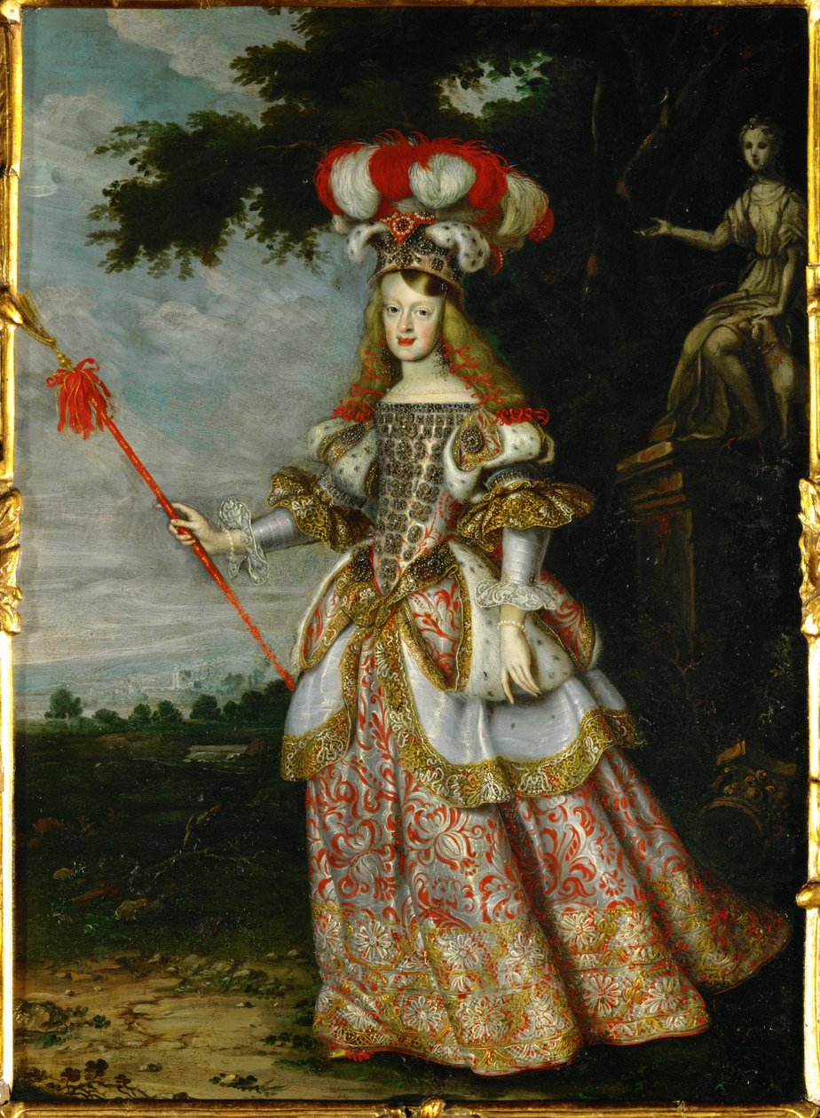Margarita Teresa, Infantin von Spanien, in einem Theaterkostüm von Jan Thomas