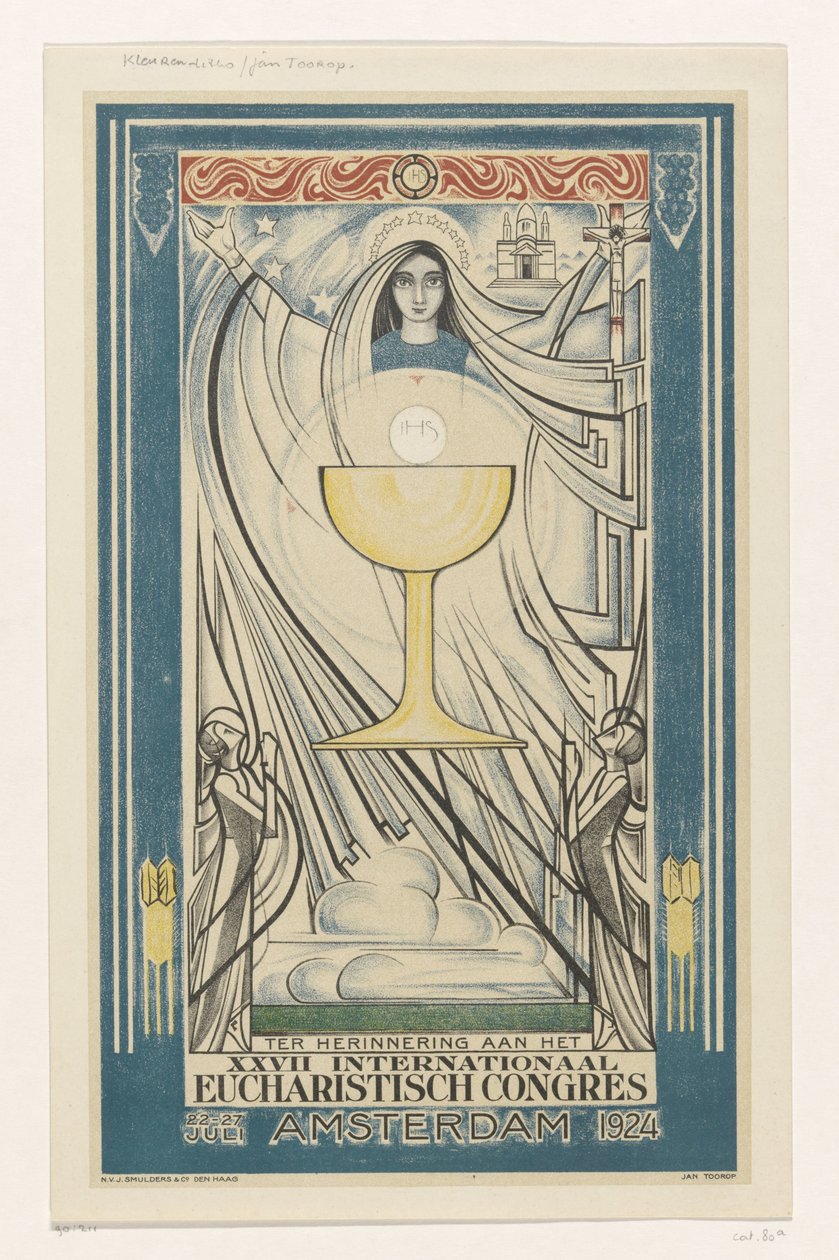 Plakat für den Internationalen Eucharistischen Kongress, 1924 von Jan Toorop
