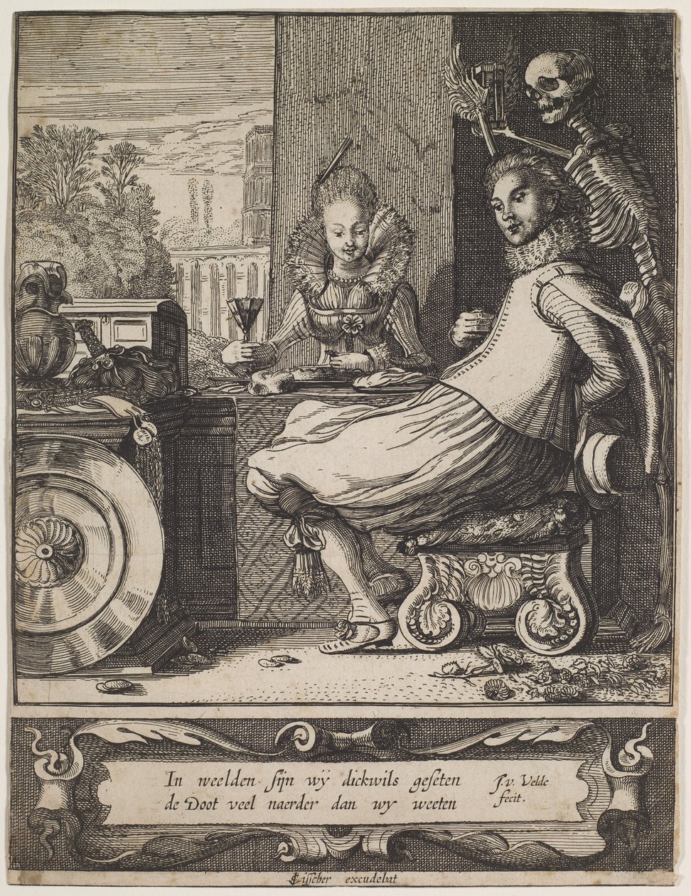 Der Tod überrascht ein Paar von Jan Van de II Velde