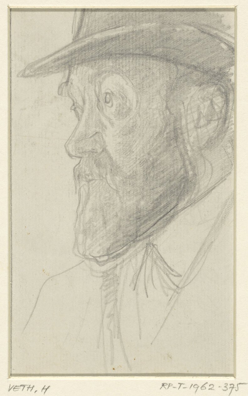 Porträt des Bildhauers Lambertus Zijl von Jan Veth