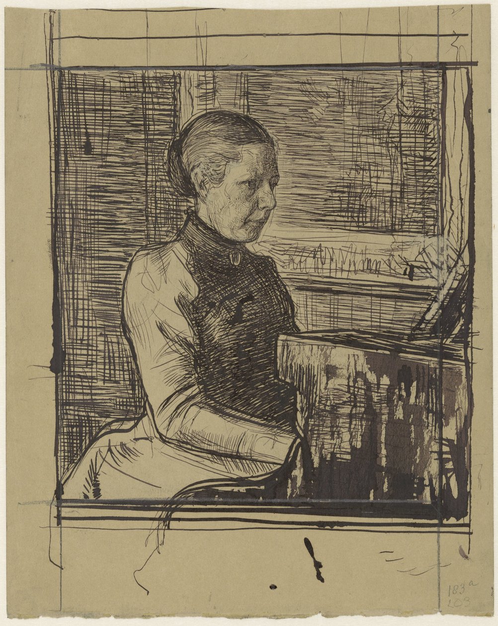 Porträt von Frau Van Marken-Matthes von Jan Veth