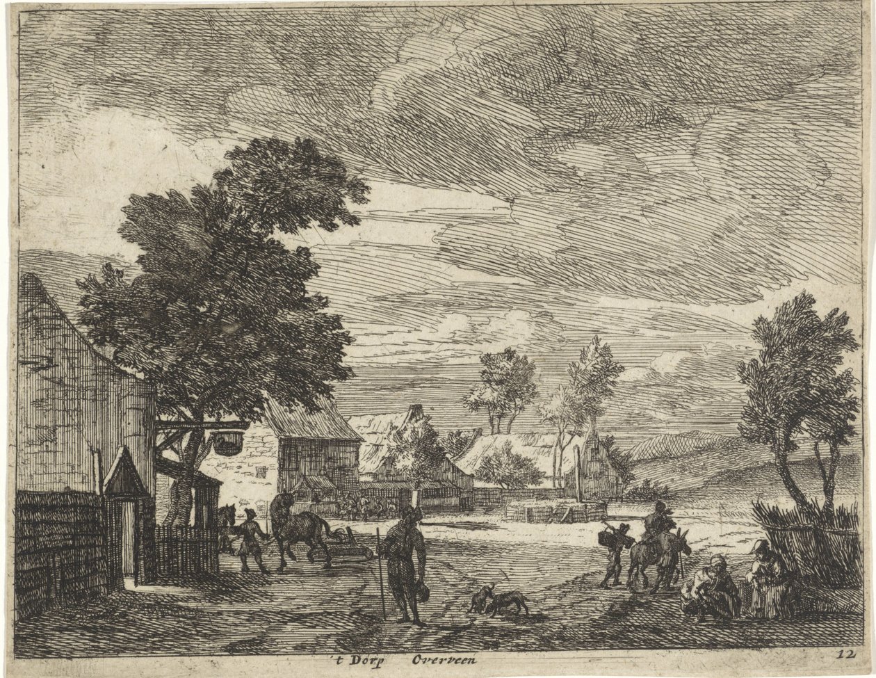 Ansicht von Overveen ('t Dorp Overveen, Landschappen van de omgeving ...