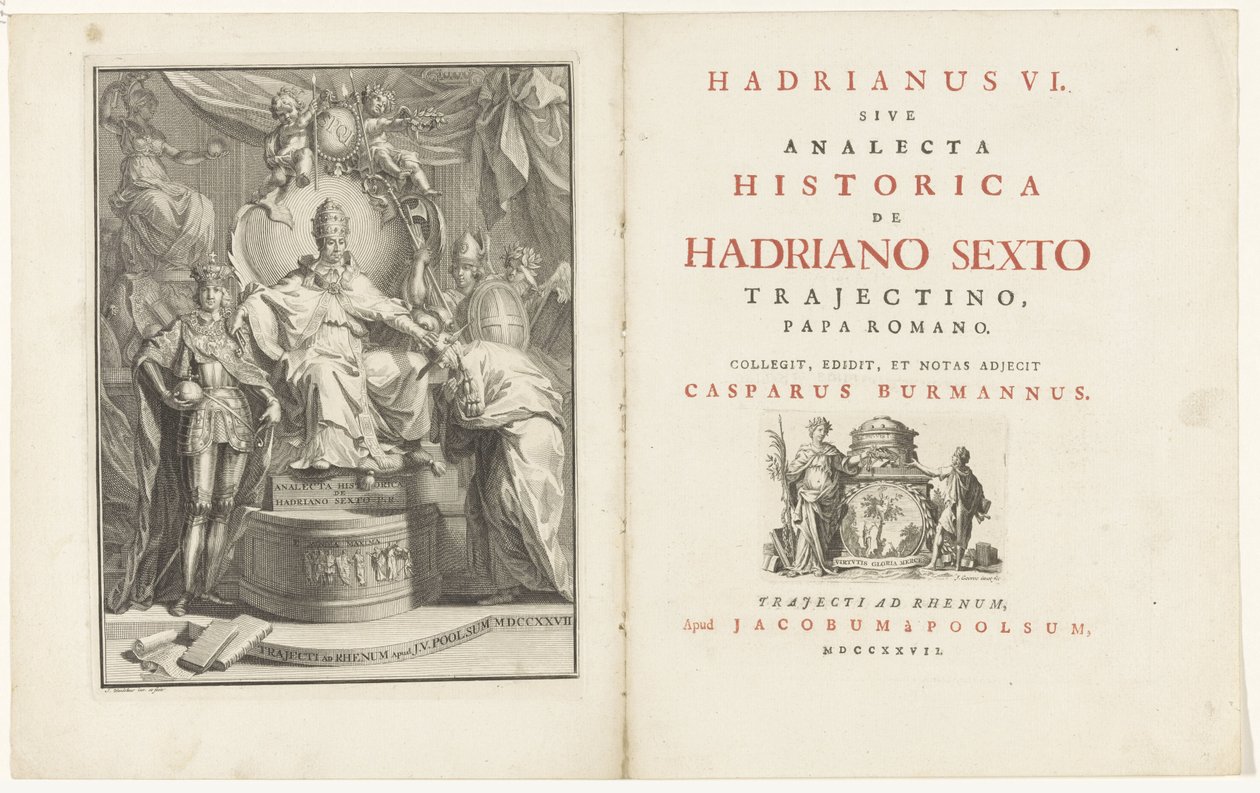 Thronender Papst Adrian VI von Jan Wandelaar