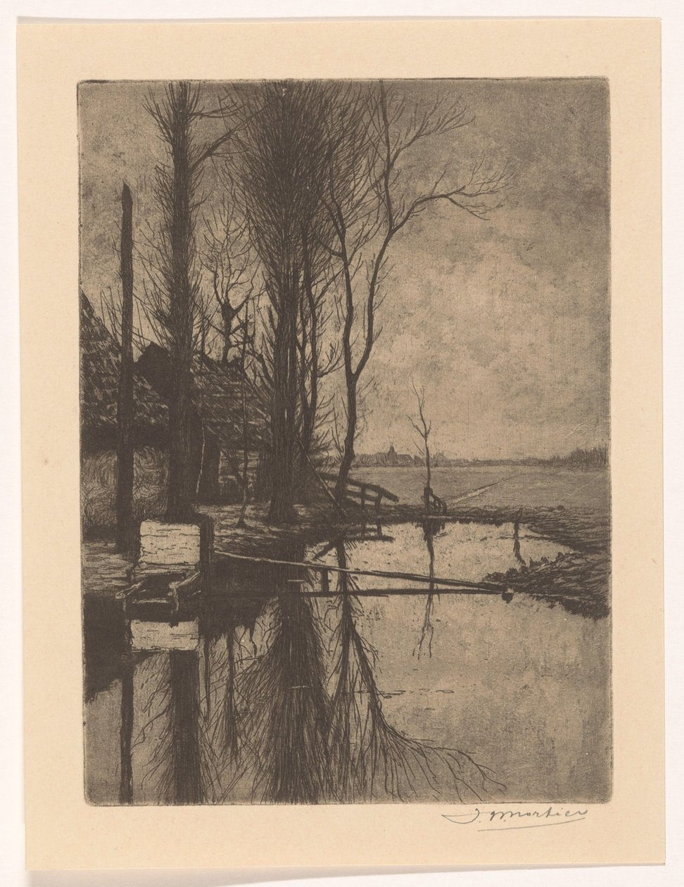 Graben bei Nootdorp von Jan Willem Nortier (signed by artist)
