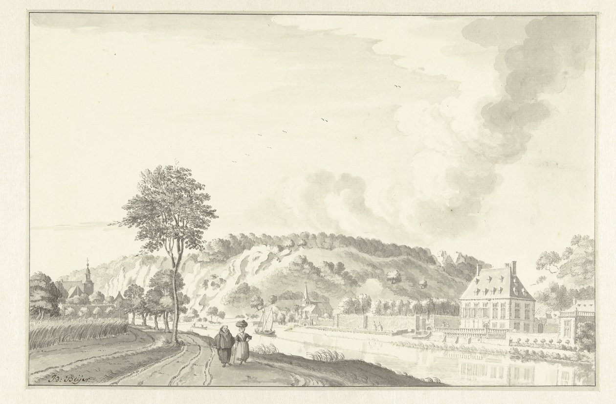 Schloss Daff, entlang der Maas, oberhalb von Namur von Jan de Beijer