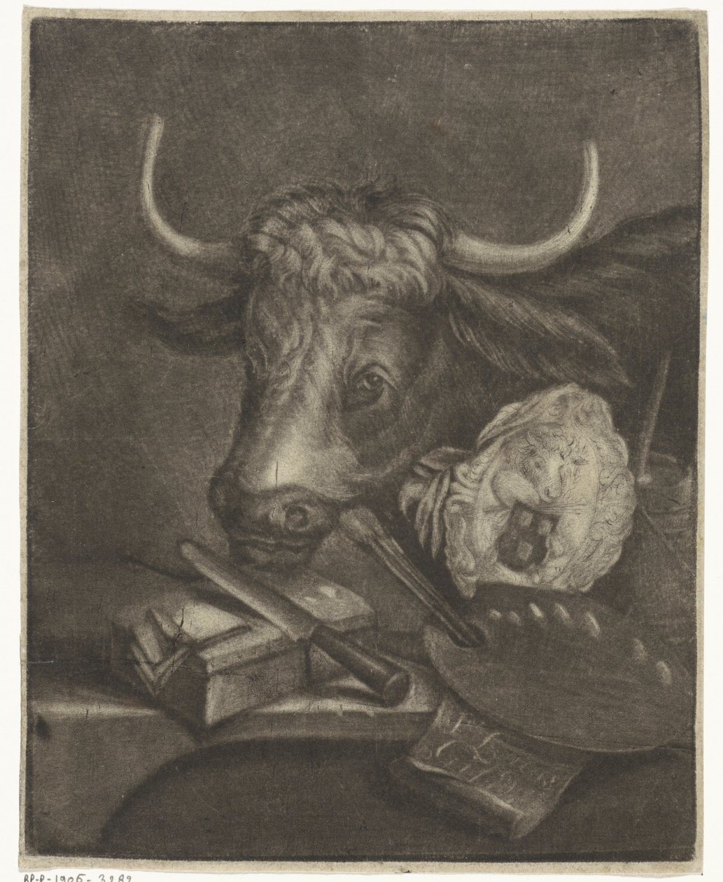 Attribute der Lukasgilde, 1735 von Jan de Groot