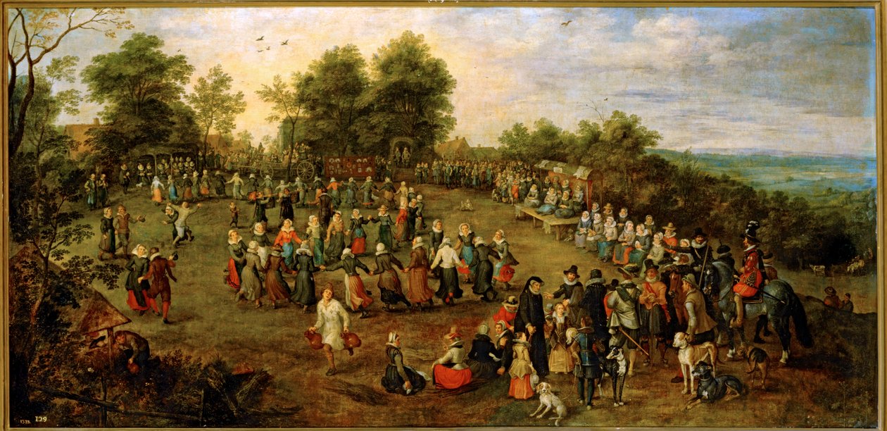 Volkstanz vor den Erzherzögen von Jan the Elder Brueghel