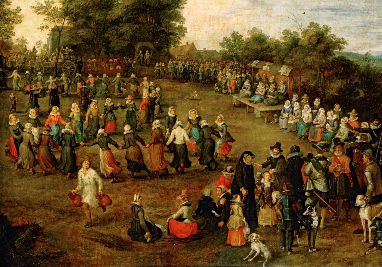 Volkstanz vor den Erzherzögen von Jan the Elder Brueghel