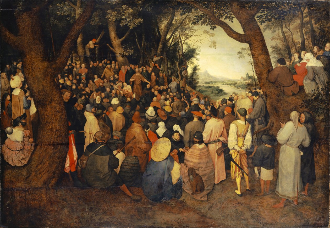 Die Predigt des Heiligen Johannes des Täufers, ca. 1598 von Jan the Elder Brueghel