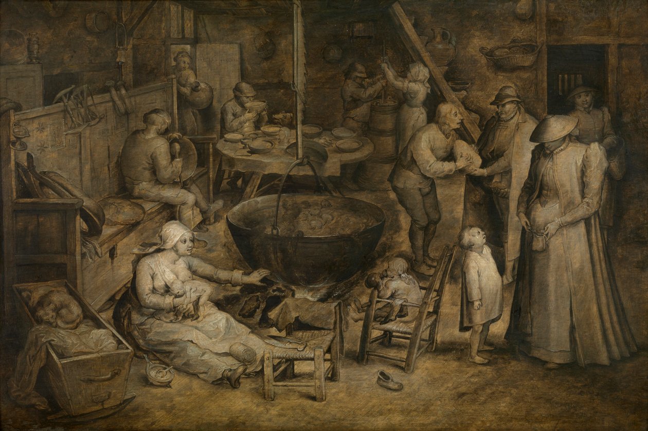 Besuch bei den Bauern von Jan the Elder Brueghel