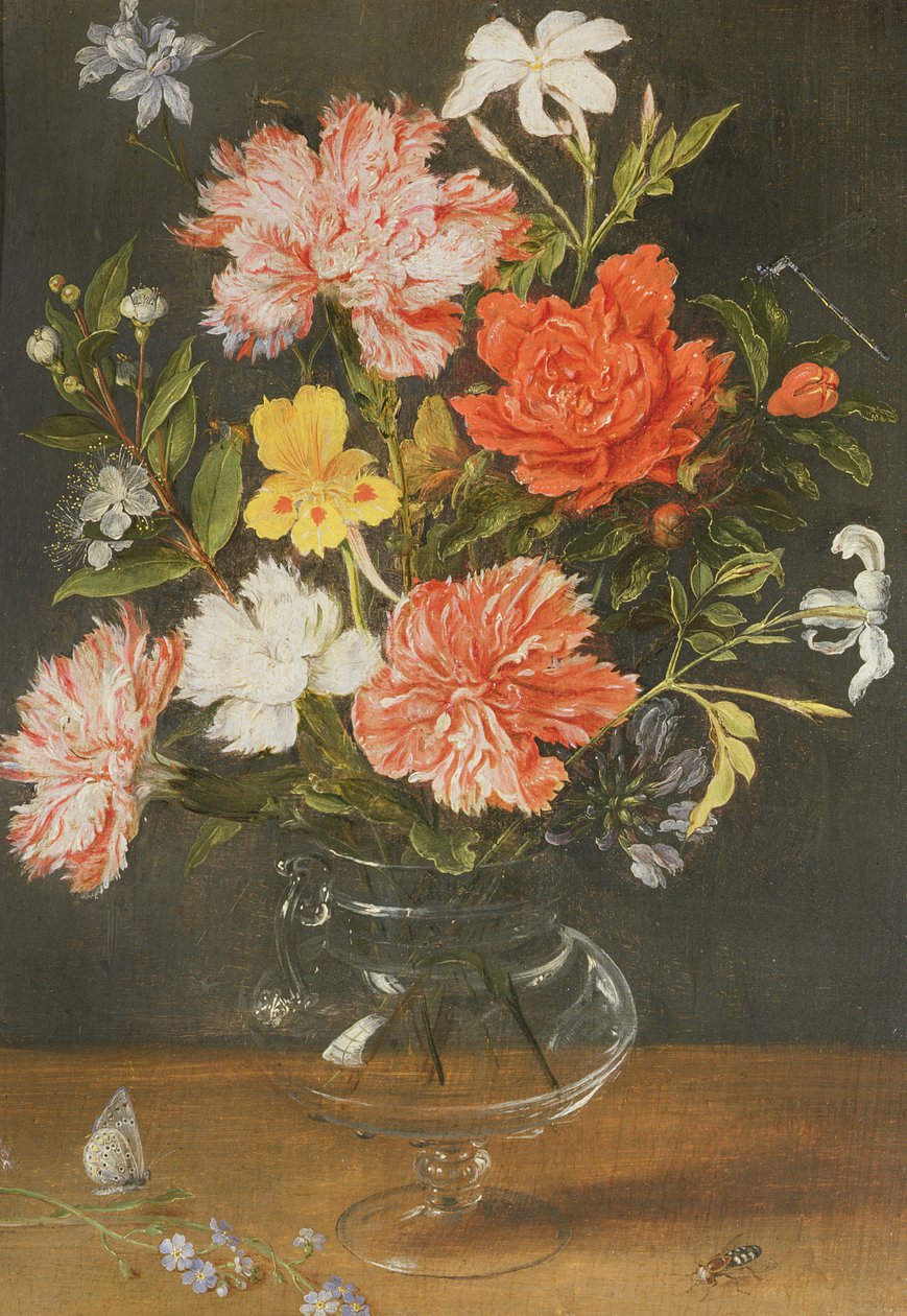 Stillleben mit Nelken und anderen Blumen von Jan Brueghel the Younger