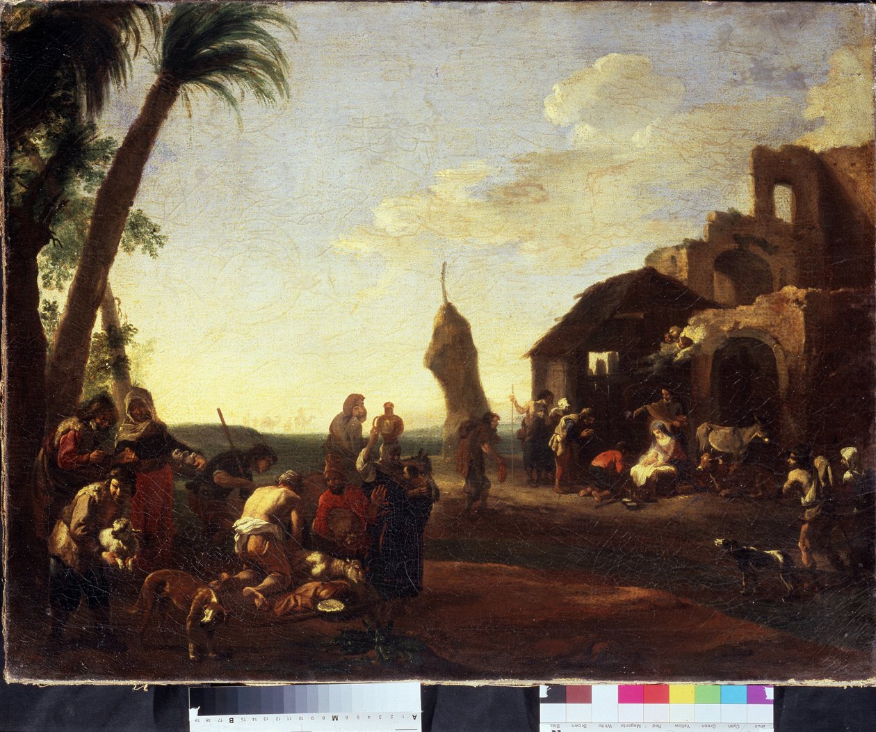 Die Anbetung des Christkindes von Jan van Bike Miel
