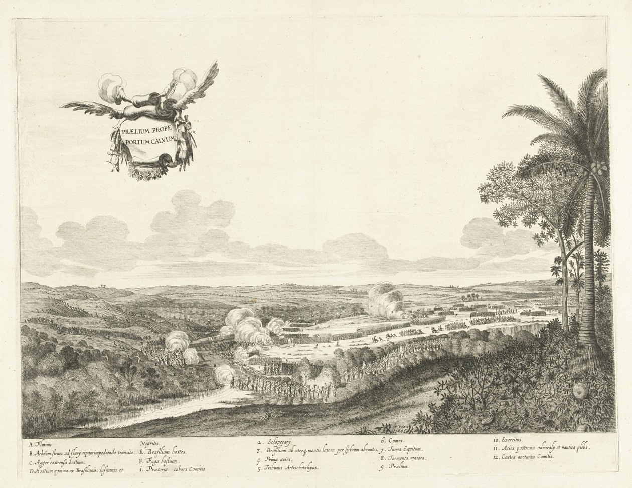 Kämpfe bei Porto Calvo, 1637 von Jan van Brosterhuyzen
