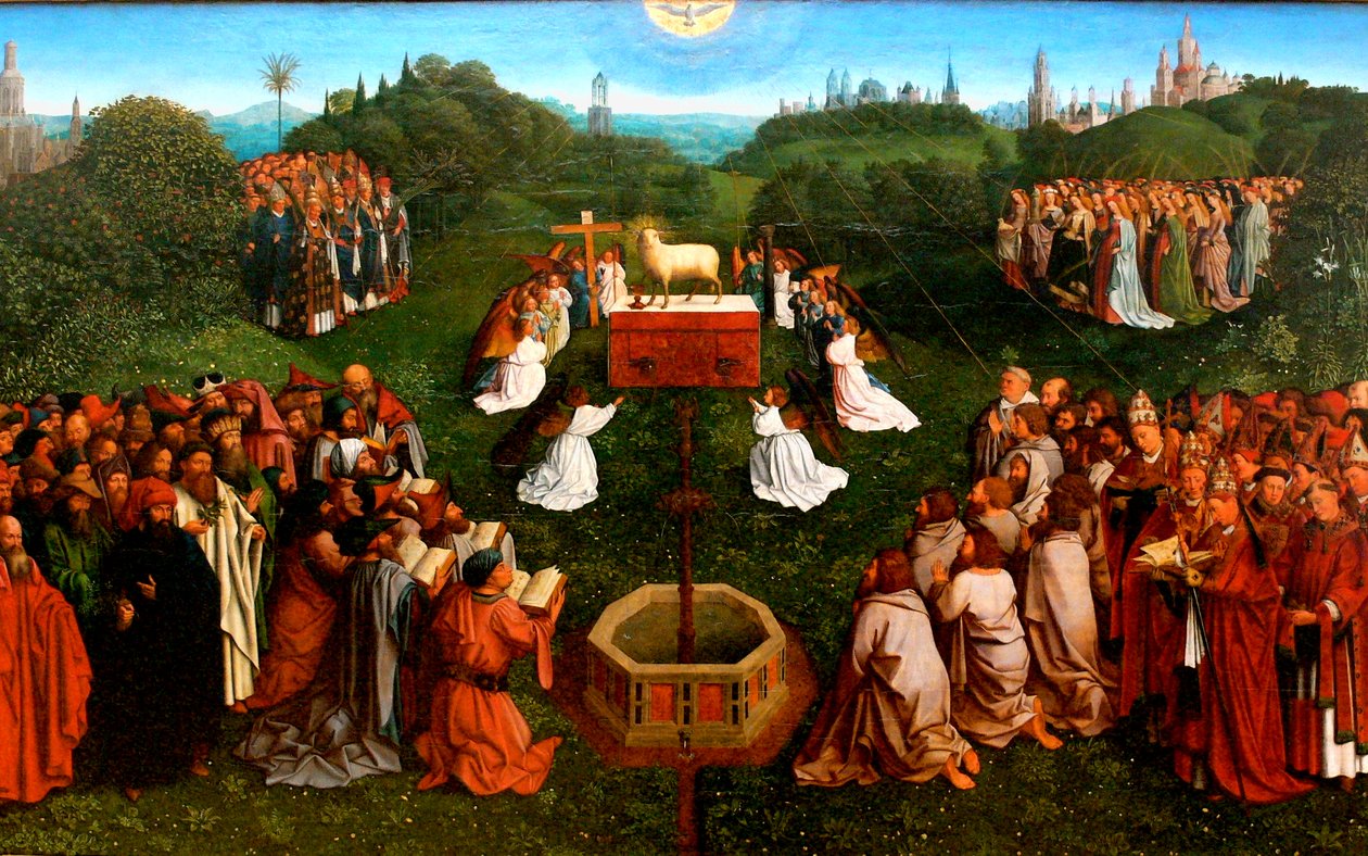 Anbetung des Lammes vom Genter Altar von Jan van Eyck