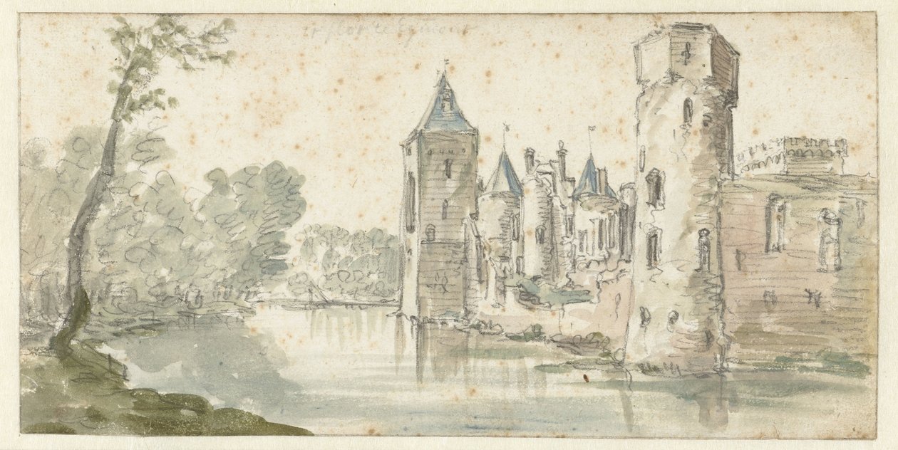 Ansicht von Schloss Egmond von Jan van Goyen (possibly)