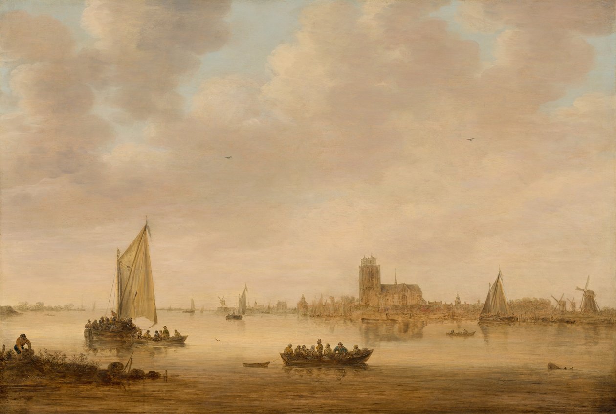 Ansicht von Dordrecht von der Dordtse Kil, 1644 von Jan van Goyen