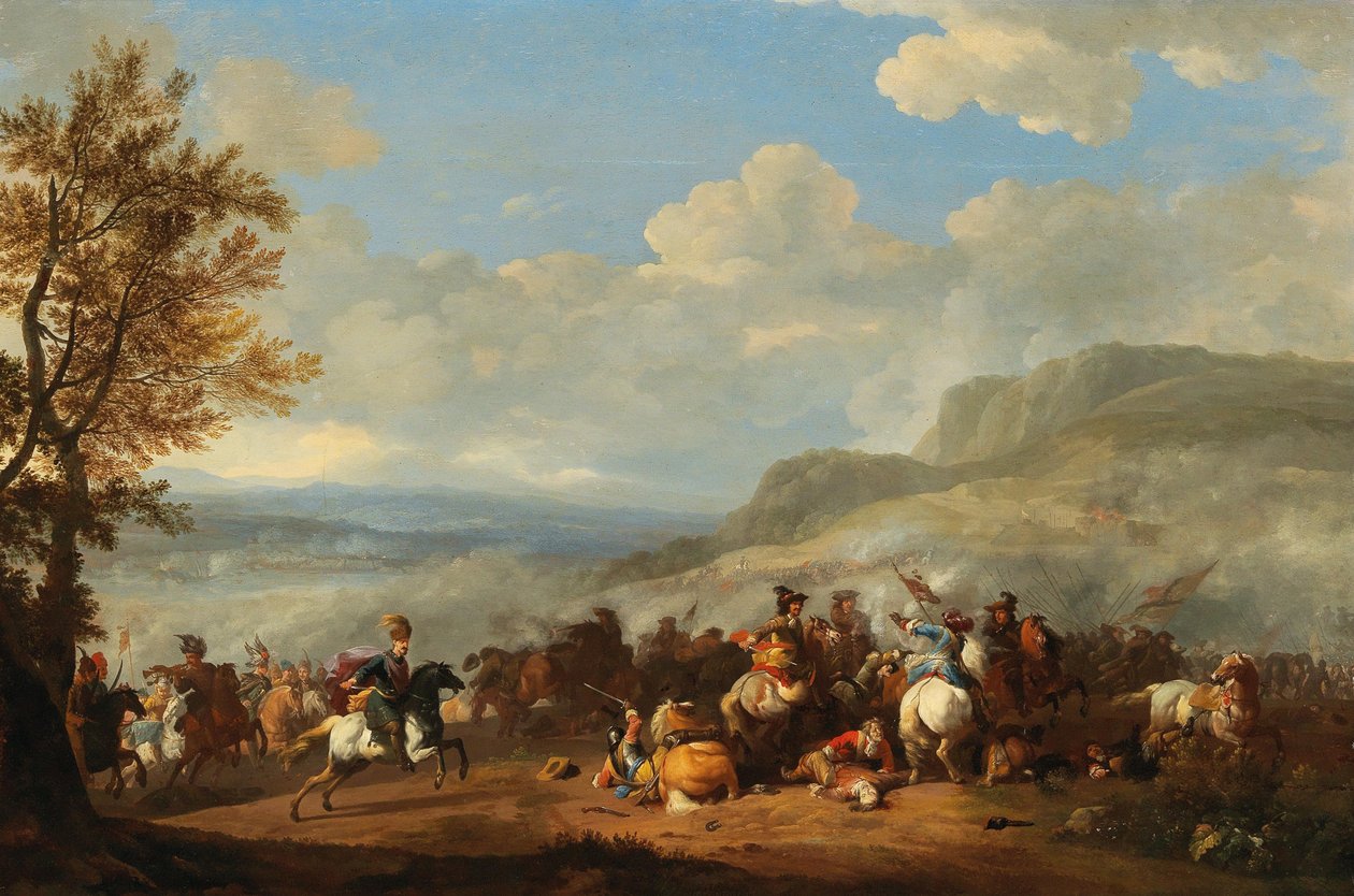 Kavalleriegefecht zwischen Türken und Europäern von Jan van Huchtenburgh