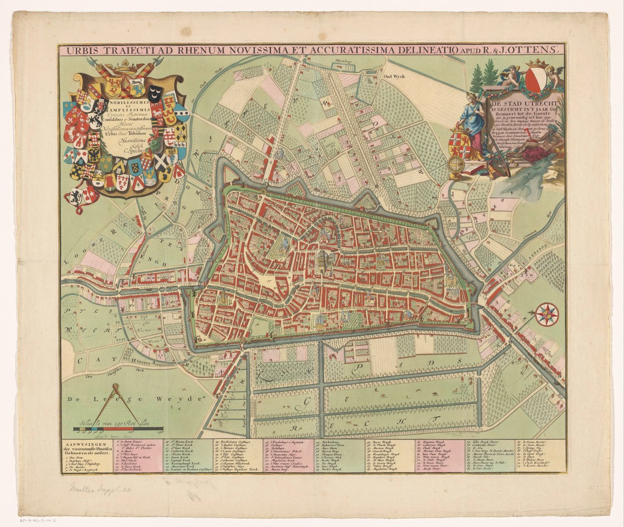 Stadtplan von Utrecht von Jan van Vianen