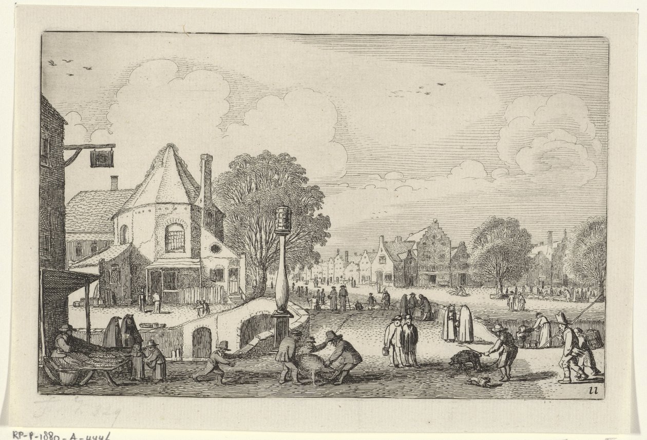 Markttag in einer Stadt von Jan van de Velde (II)