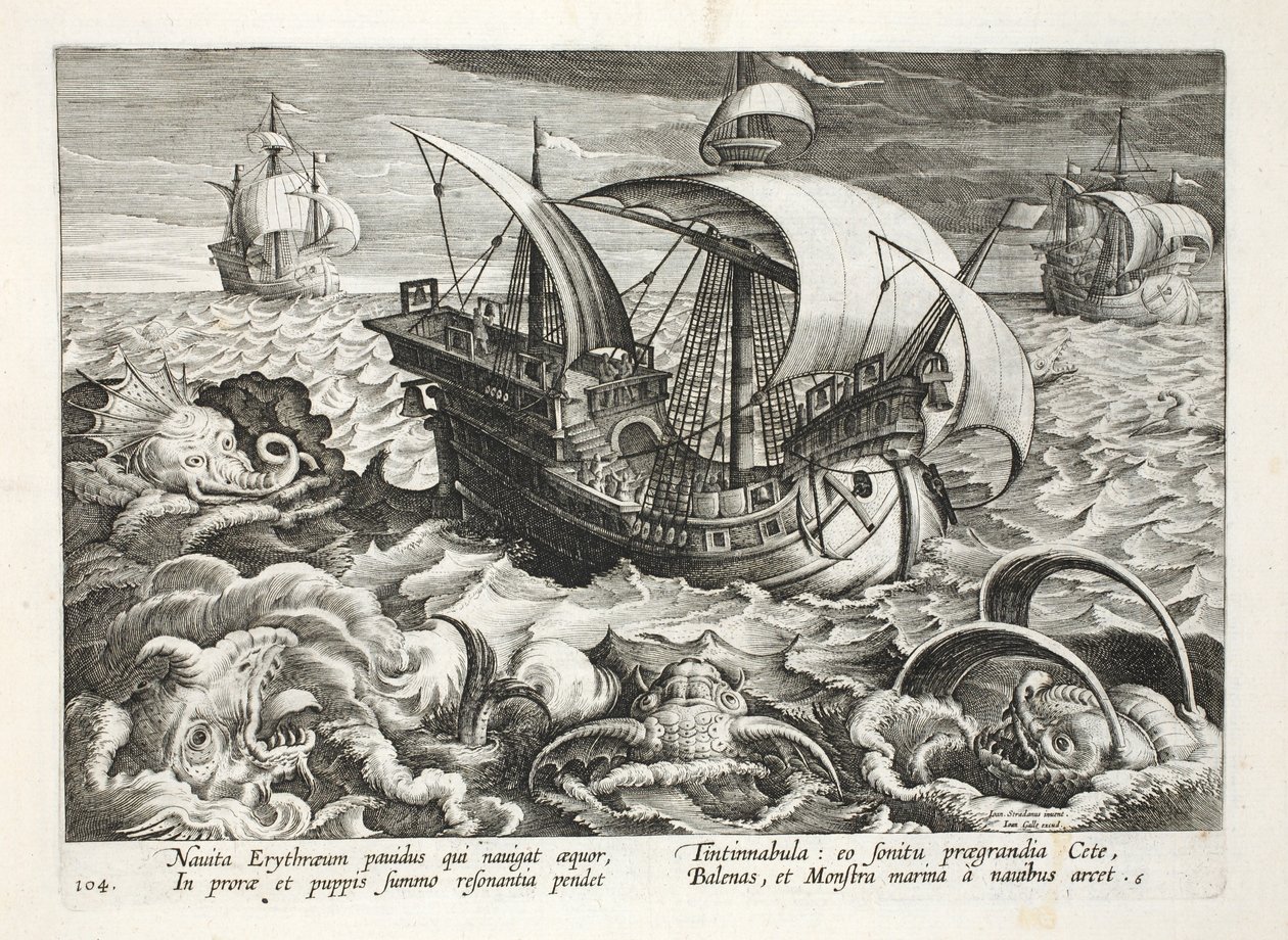 Jagd auf Meereskreaturen, Tafel 84, Illustration aus 