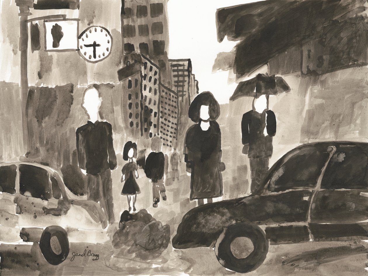 Manhattan Abstrakt I von Janel Bragg