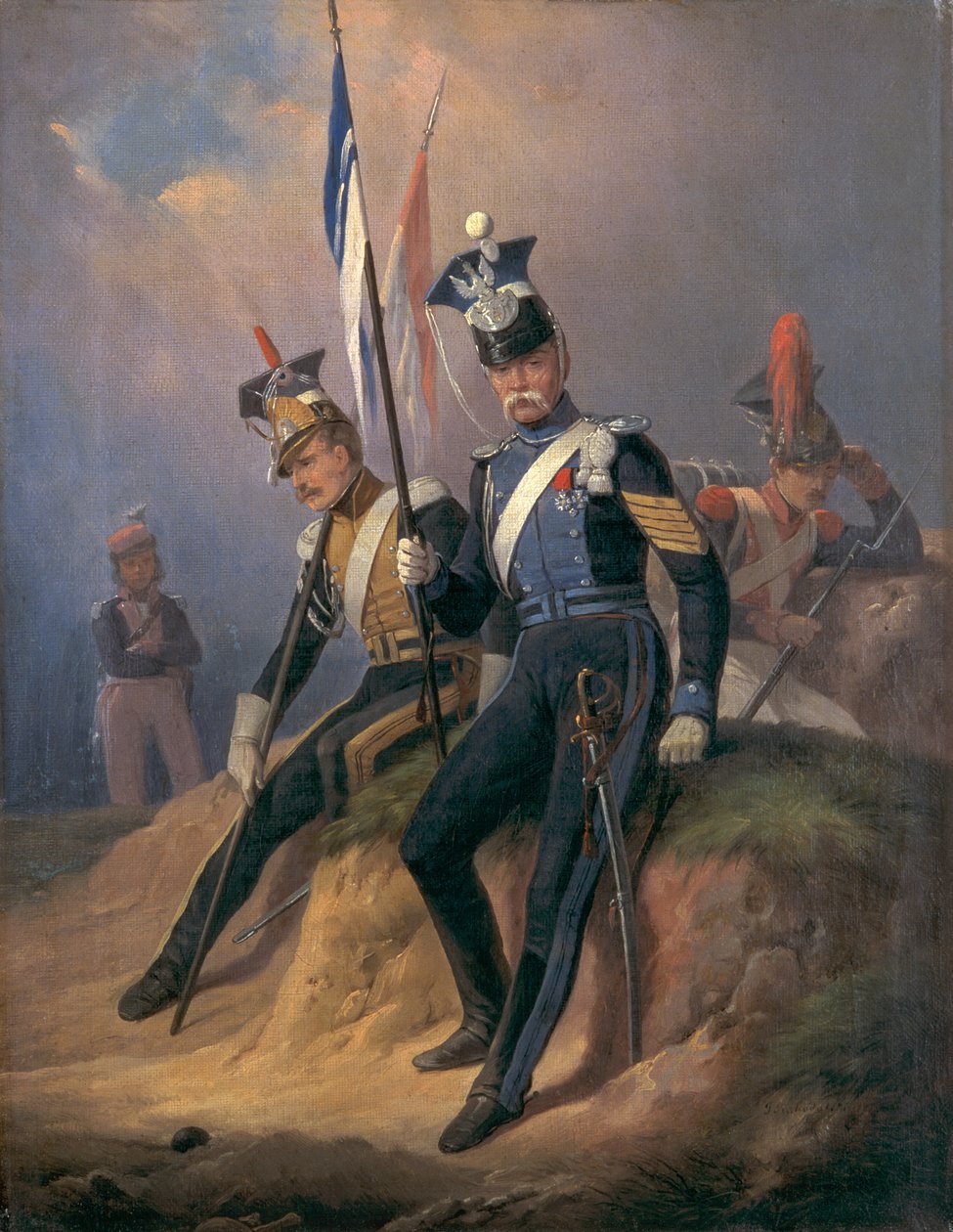 Polnische Offiziere der napoleonischen Armee, 1852 von January Suchodolski