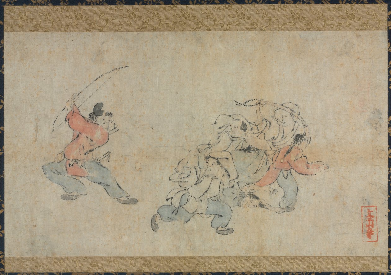 Toba-e (Komisches Bild) von Japan, Edo period