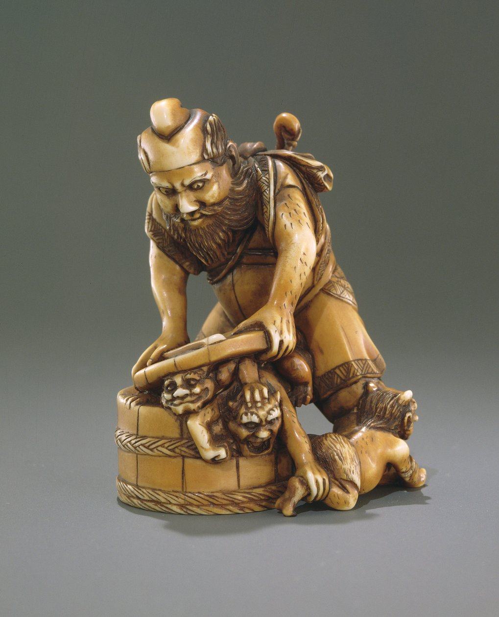 Figur von Shoki, dem Dämonenbezwinger von Japanese School