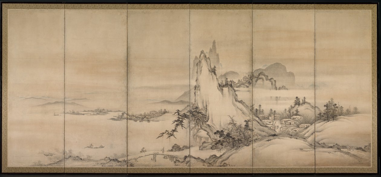 Chinesische Landschaft von Japanese School