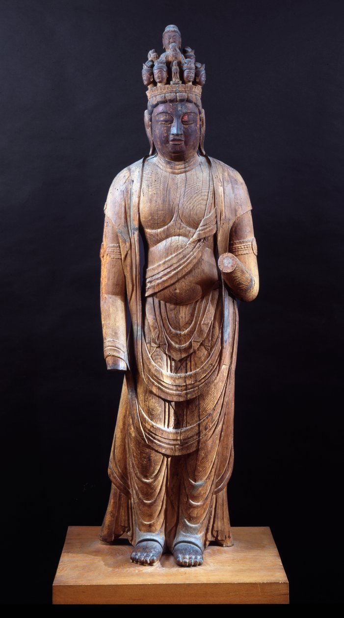 Juichimen Kannon (Elfköpfiger Kannon), Heian-Periode, frühes 10. Jahrhundert von Japanese School