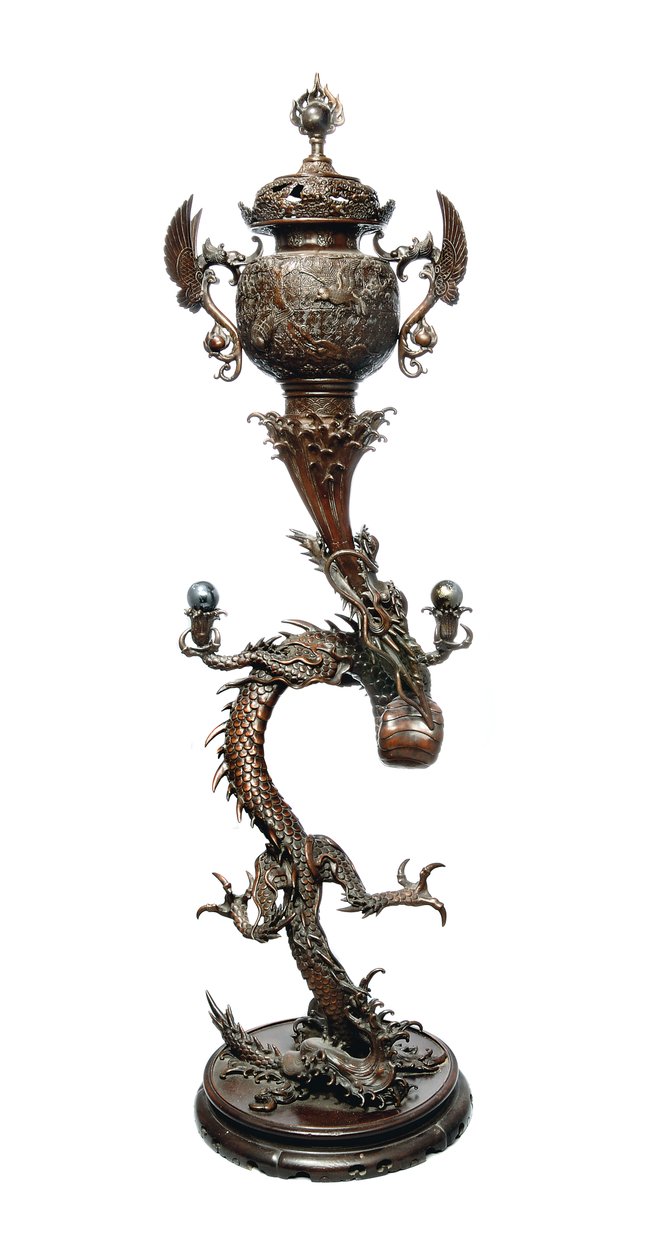 Koro, Meiji-Periode, spätes 19. Jahrhundert (Bronze) von Japanese School