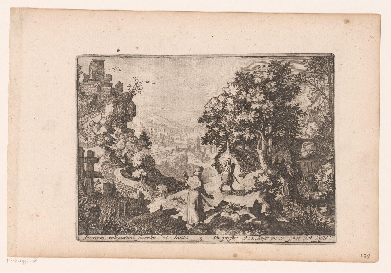Landschaft mit der Geschichte des barmherzigen Samariters von Jaspar de Isaac (attributed to)