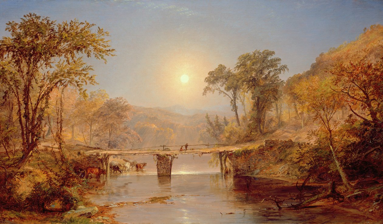Indian Summer am Delaware River, 1882 von Jasper Francis Cropsey