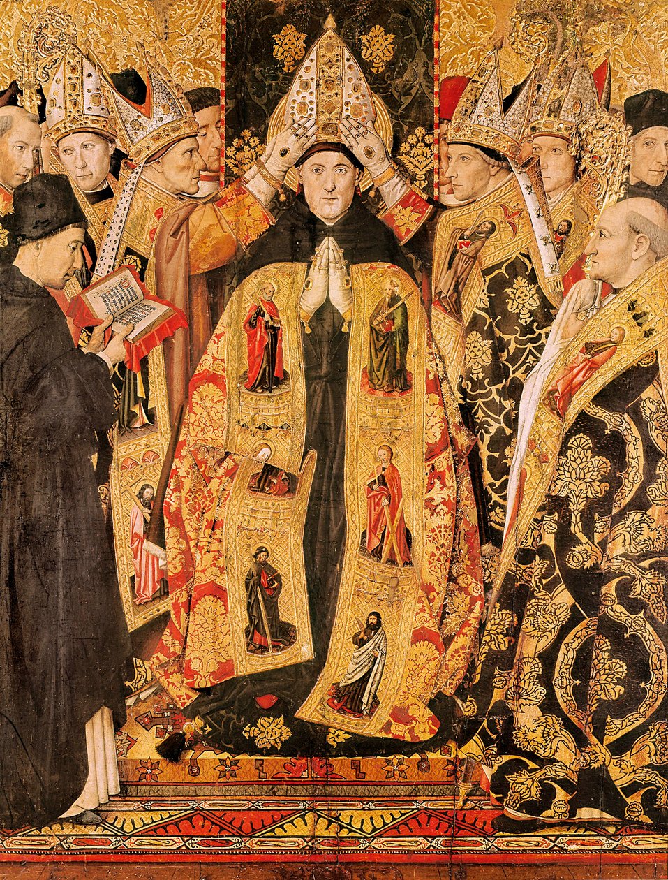 Die Weihe des Heiligen Augustinus von Hippo (Detail) von Jaume Huguet