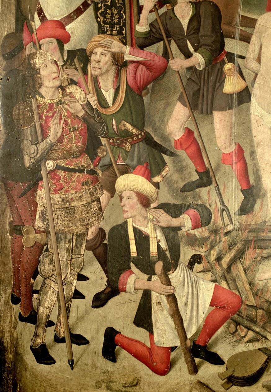 Das Martyrium des hl. Vinzenz (Detail) von Jaume Huguet