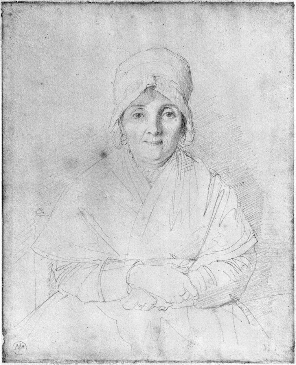 Madame Ingres Mere (1758-1817) 1814 von Jean Auguste Dominique Ingres