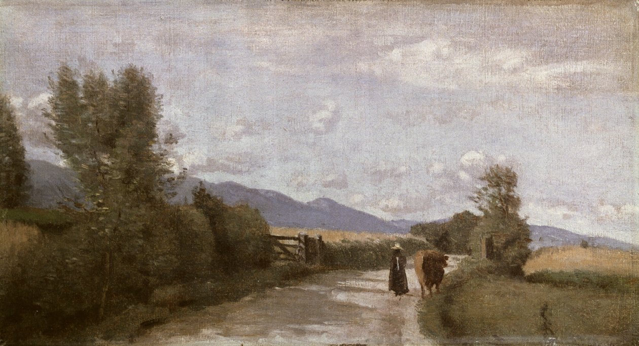 Dardagny, Morgen, ca. 1853 von Jean Baptiste Camille Corot