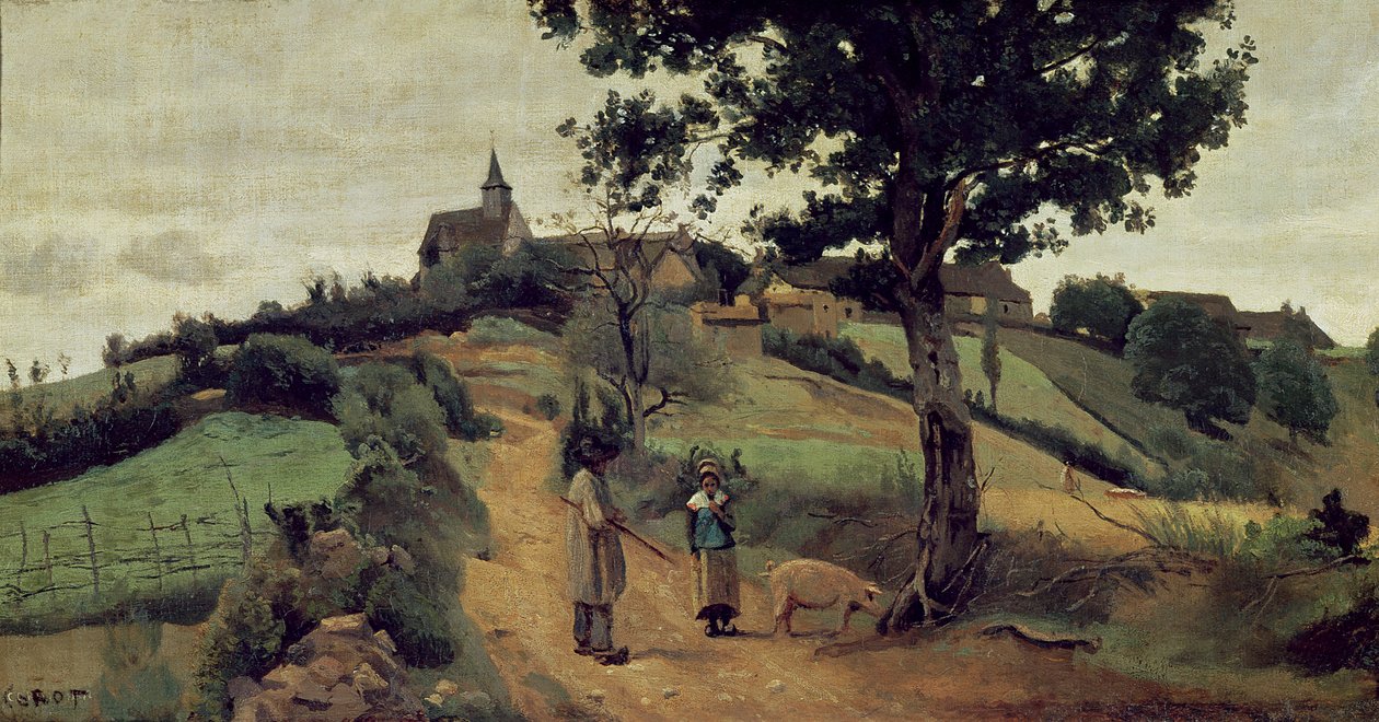 Saint-Andre-en-Morvan, 1842 von Jean-Baptiste-Camille Corot
