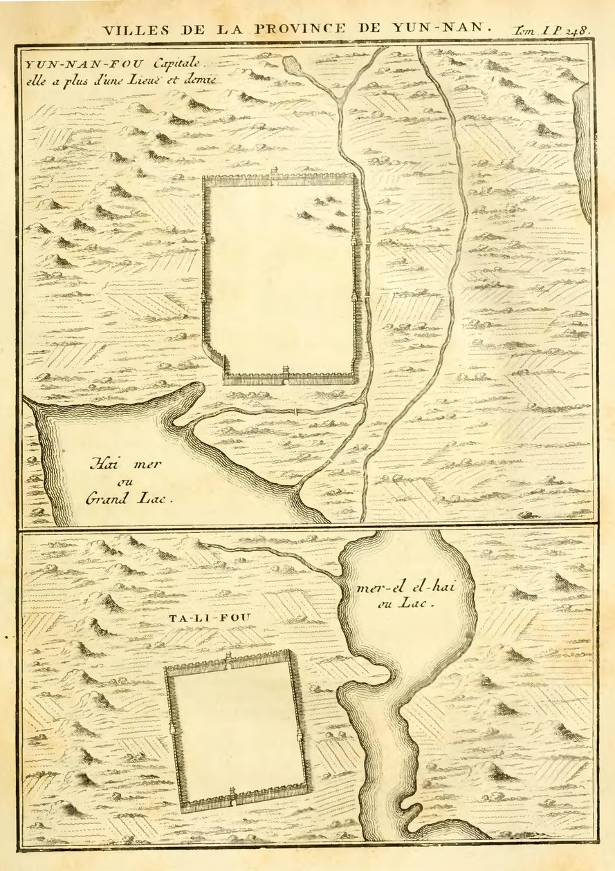 Städte der Provinz Yunnan von Jean Baptiste Du Halde