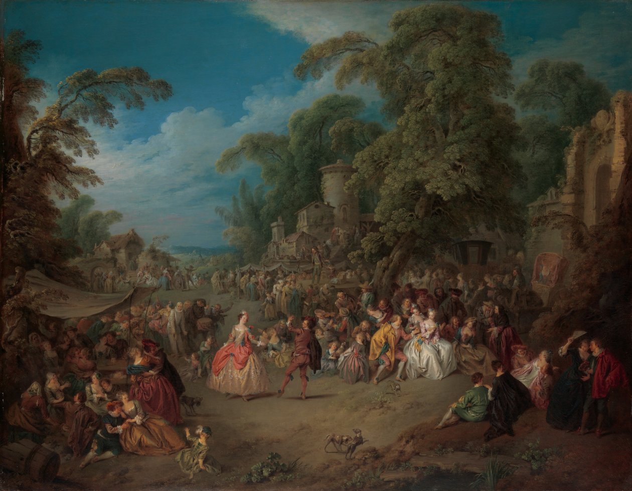 Der Jahrmarkt in Bezons, ca. 1733 von Jean Baptiste Joseph Pater