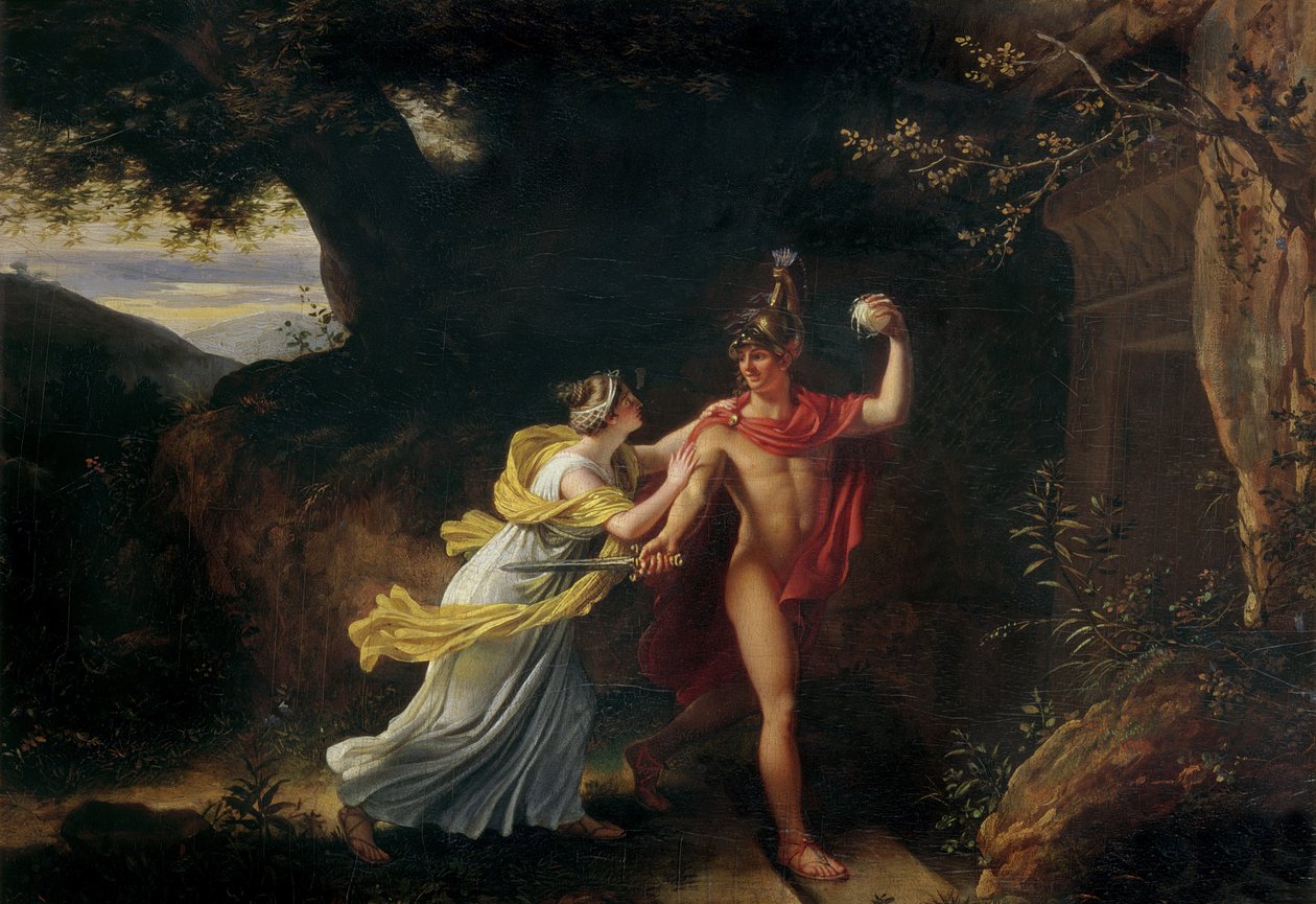 Ariadne und Theseus von Jean-Baptiste Regnault